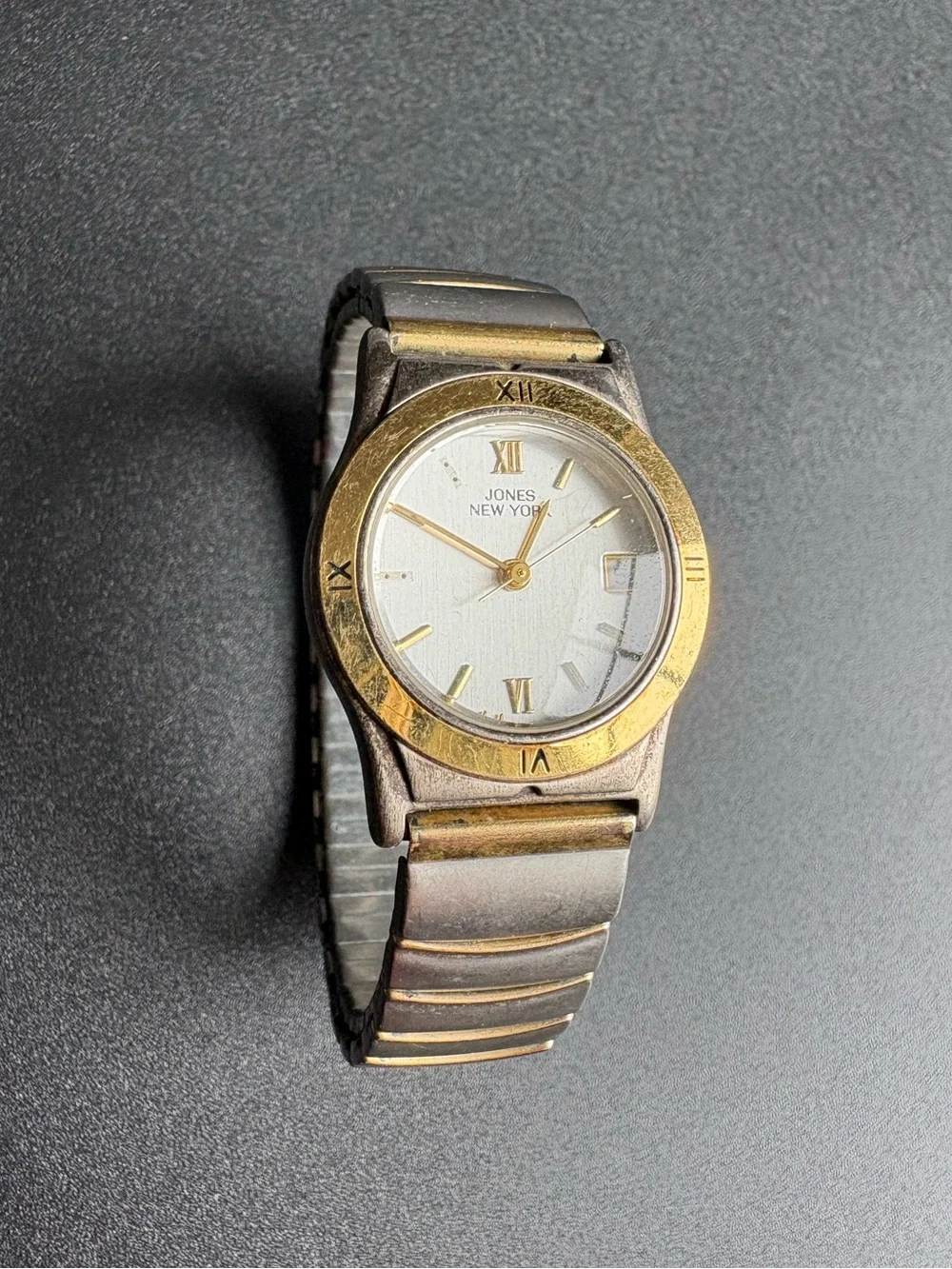 Jones New York Two-Tone Roman Numeral Watch - Gold & Silver‎